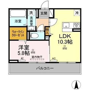 瀬戸内ハウジングⅤ【3階】の間取り