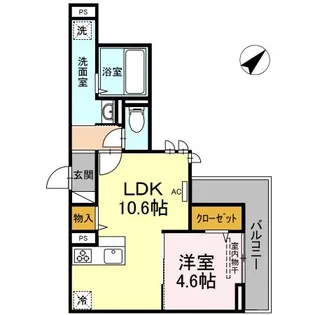 RESIDENCE阿知【3階】の間取り