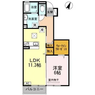 ボヌール(連島町)【1階】の間取り