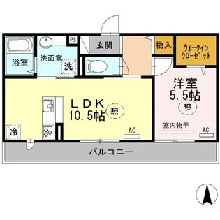 エムズコート【3階】の間取り