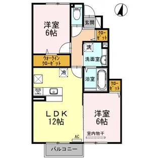 ハートフル【1階】の間取り