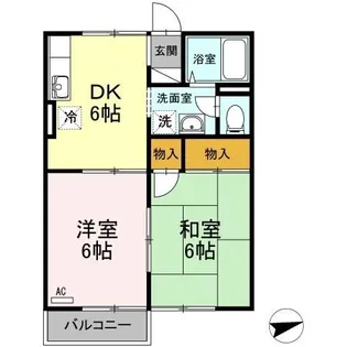 桜コーポ【2階】の間取り