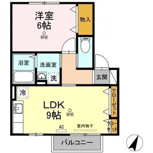 プチパール四番浜【2階】の間取り