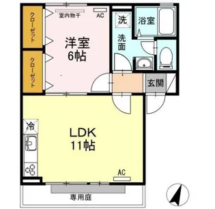 エスポワール【1階】の間取り