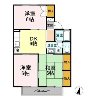 セジュール小松原 A棟【1階】の間取り