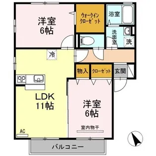 セジュールT&E【2階】の間取り