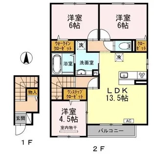 セント レイ【2階】の間取り