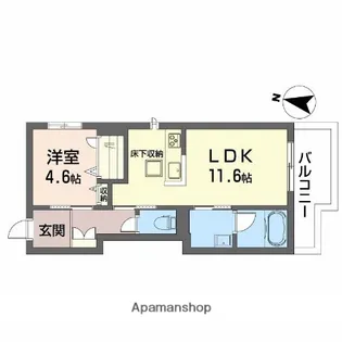 アンシャンテ美和【1階】の間取り