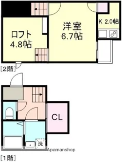 ADC倉敷マルブ【1階】の間取り