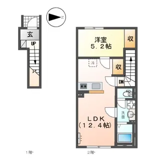 仮)リバーヒルズ平井【2階】の間取り