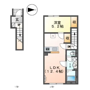仮)リバーヒルズ平井【2階】の間取り
