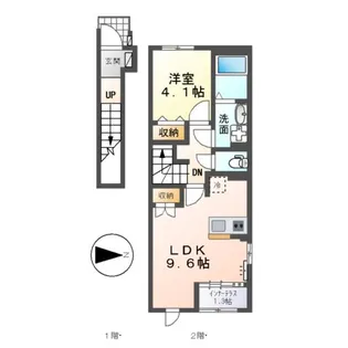 仮)スターテラス中畝【201号室】の間取り