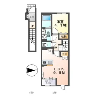 仮)スターテラス中畝【207号室】の間取り