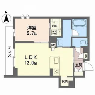 アイ ヴィラ【1階】の間取り