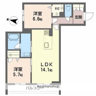 竹仲屋【2階】の間取り