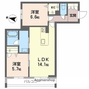 竹仲屋【3階】の間取り