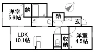 FLOWER ROAD 325【1階】の間取り