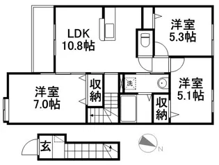 MIYAVY【2階】の間取り