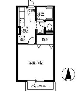 クレマティス【101号室】の間取り