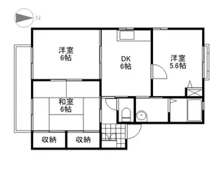 ディアス庭瀬 A棟【2階】の間取り