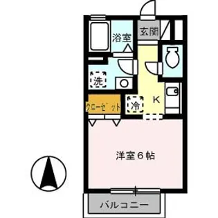 パティオ翼【2階】の間取り