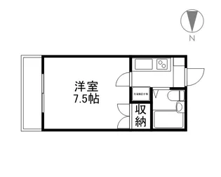 奥田西町ハイツ【4階】の間取り