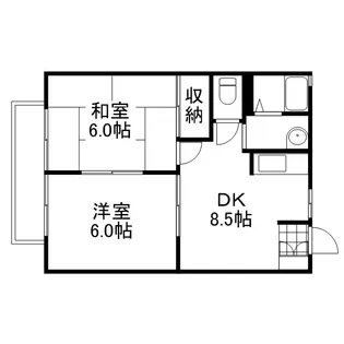 ヴィレッジ高島 A棟【1階】の間取り