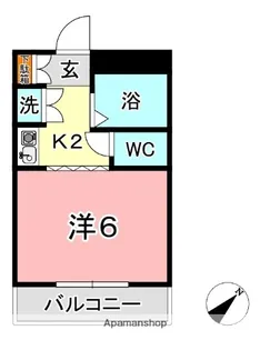 メゾン土倉パート Ⅲ【2階】の間取り