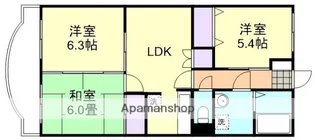 パスィフィーク【1階】の間取り