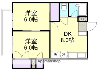 ピュア笹沖【3階】の間取り