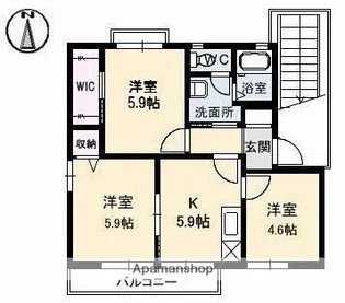 パークスター A棟【1階】の間取り