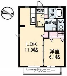 ジョリカⅡ 【2階】の間取り