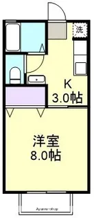 ウイング神田 B【1階】の間取り