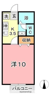 宮原マンション小溝 B【1階】の間取り