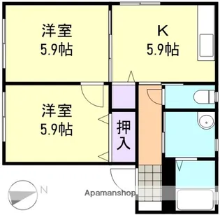 フローラルコート B棟【1階】の間取り