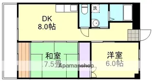 岡山県倉敷市中島【マンション】の間取り