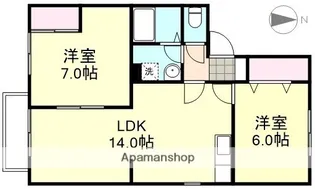 カーサ・ティエラIII【2階】の間取り