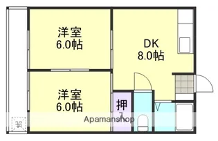 ハイツクレア【2階】の間取り