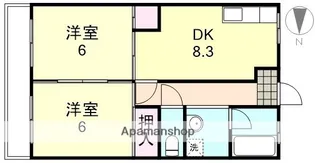 大建アーバンハイツ【4階】の間取り