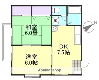 コーポマム B棟【2階】の間取り