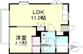 岡山県倉敷市堀南【アパート】の間取り