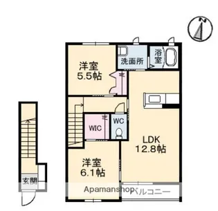 エクリール B棟【2階】の間取り