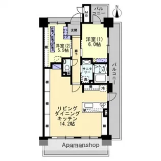 アルファライフ倉敷白壁通り【10階】の間取り
