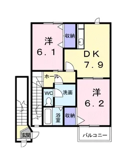 パークサイド99【2階】の間取り