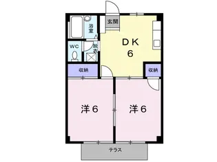 シティハイツ福井【1階】の間取り