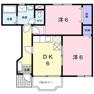 アビターレA【102号室】の間取り