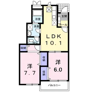 リュミエール【1階】の間取り