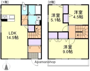 レトアテラス【1階】の間取り