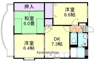 カーサコモド【3階】の間取り