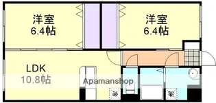 2LDKの間取り画像